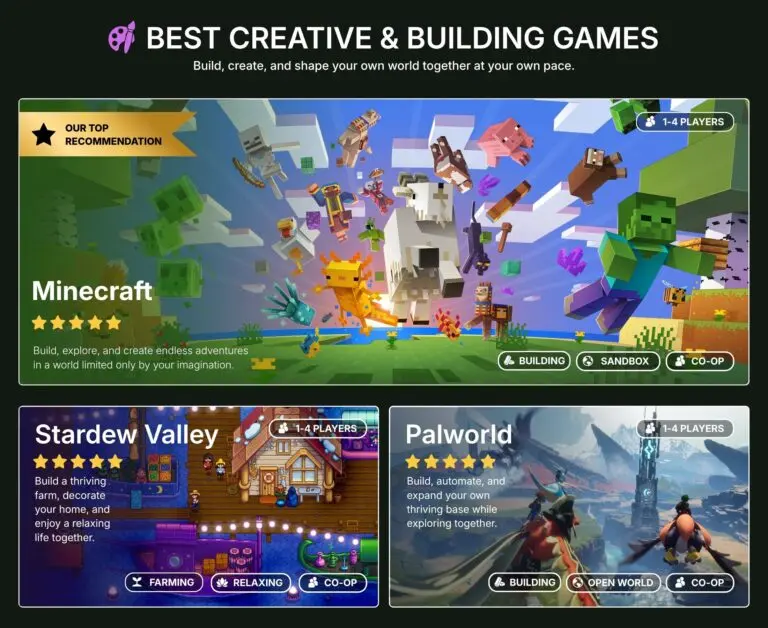 Best Creative & Building Games to play with your partner
