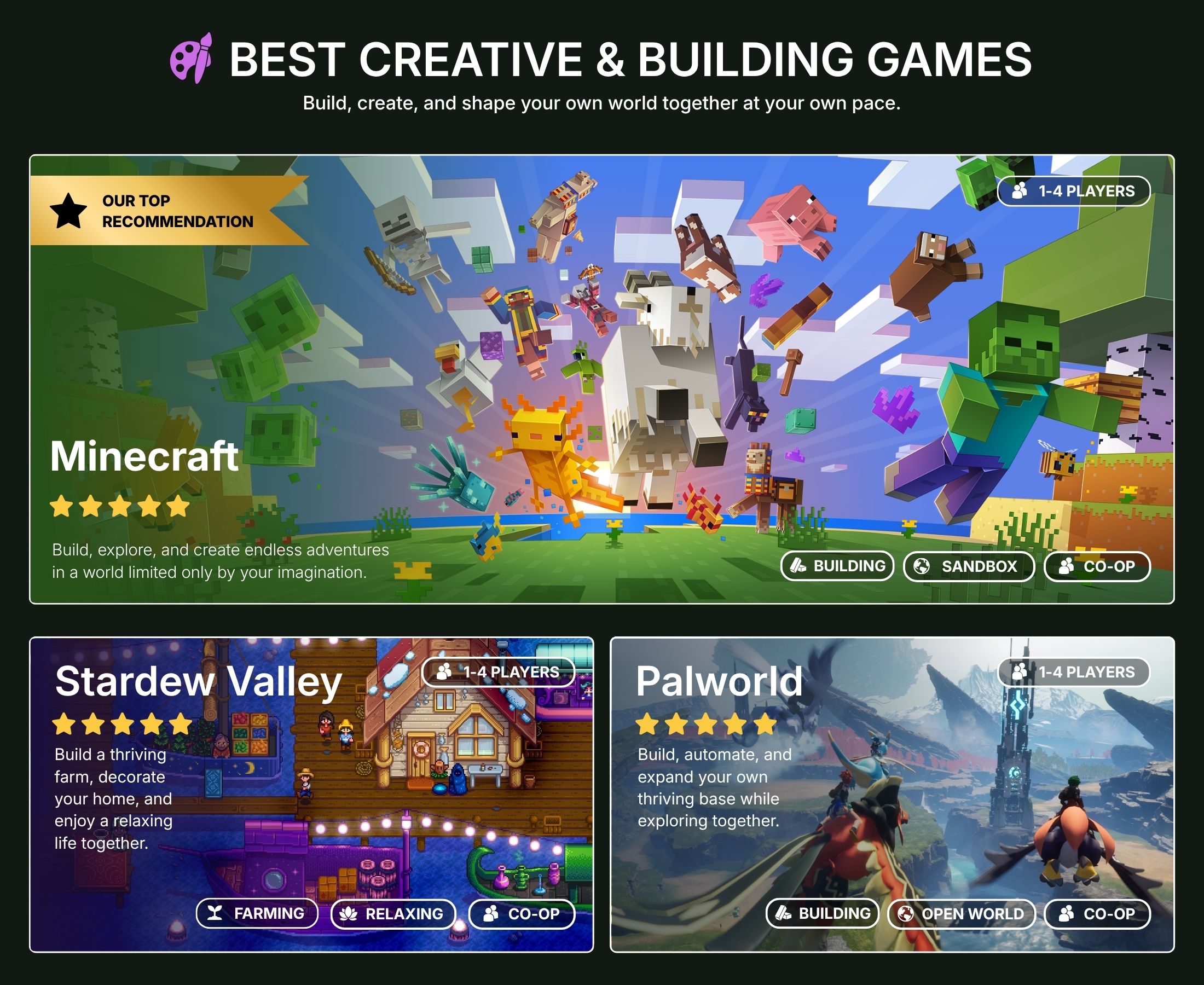 Best Creative & Building Games to play with your partner