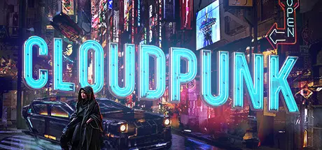 Cloudpunk, a delivery driver exploring a vertical cyberpunk city.