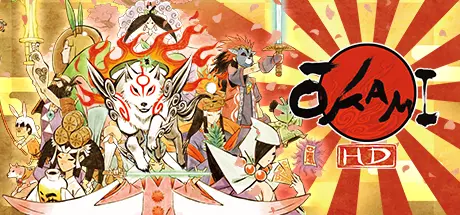 Okami HD, playing as the wolf god Amaterasu.